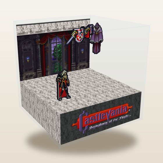 Castlevania cube diorama