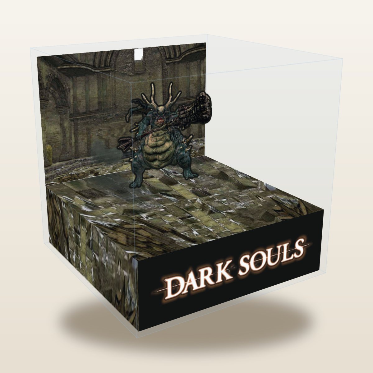 Dark Souls cube diorama, Asylum Demon